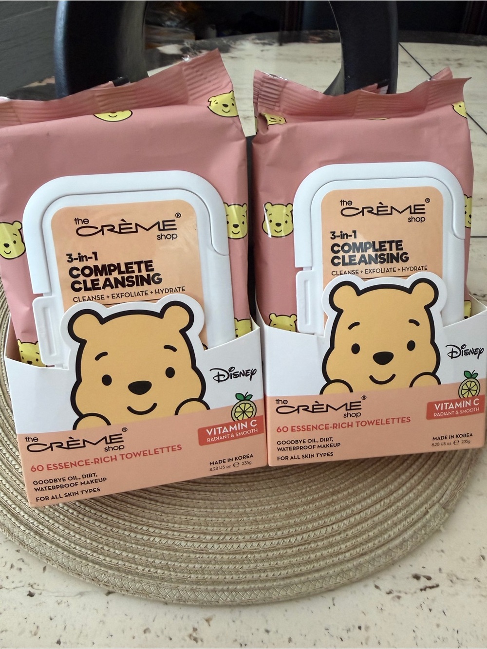 The Crème Shop x Disney Winnie the Pooh 3-in-1 Complete Cleansing Towelettes Duo